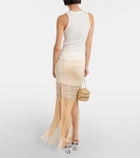 Rabanne Ring-detail cotton-blend jersey tank top
