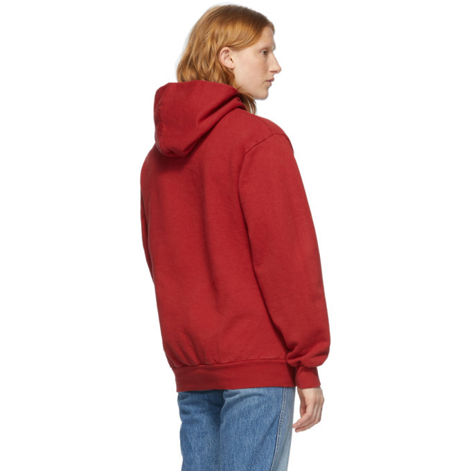 Sporty and Rich Red Classic Logo Hoodie Sporty & Rich