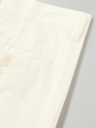 La Paz - Classic Straight-Leg Pleated Cotton Trousers - Neutrals
