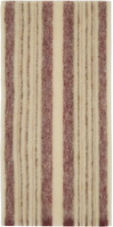 Acne Studios Beige Stripe Scarf