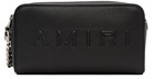 AMIRI Black Embossed Dopp Kit Pouch