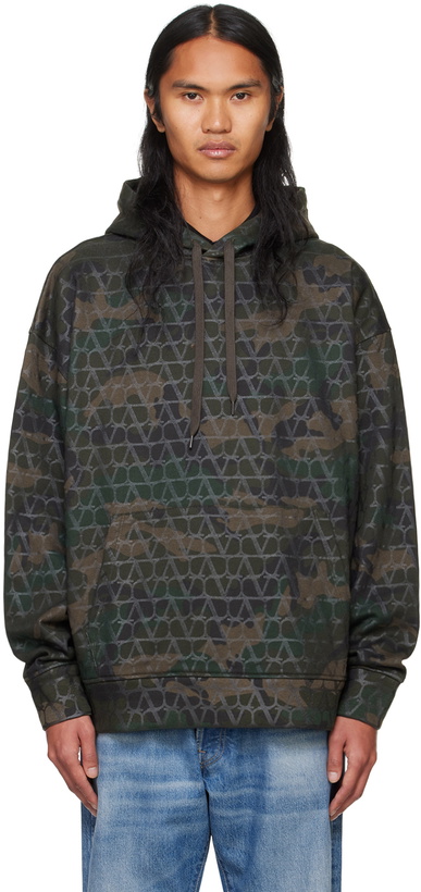 Photo: Valentino Khaki Camouflage Hoodie
