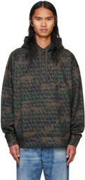 Valentino Khaki Camouflage Hoodie