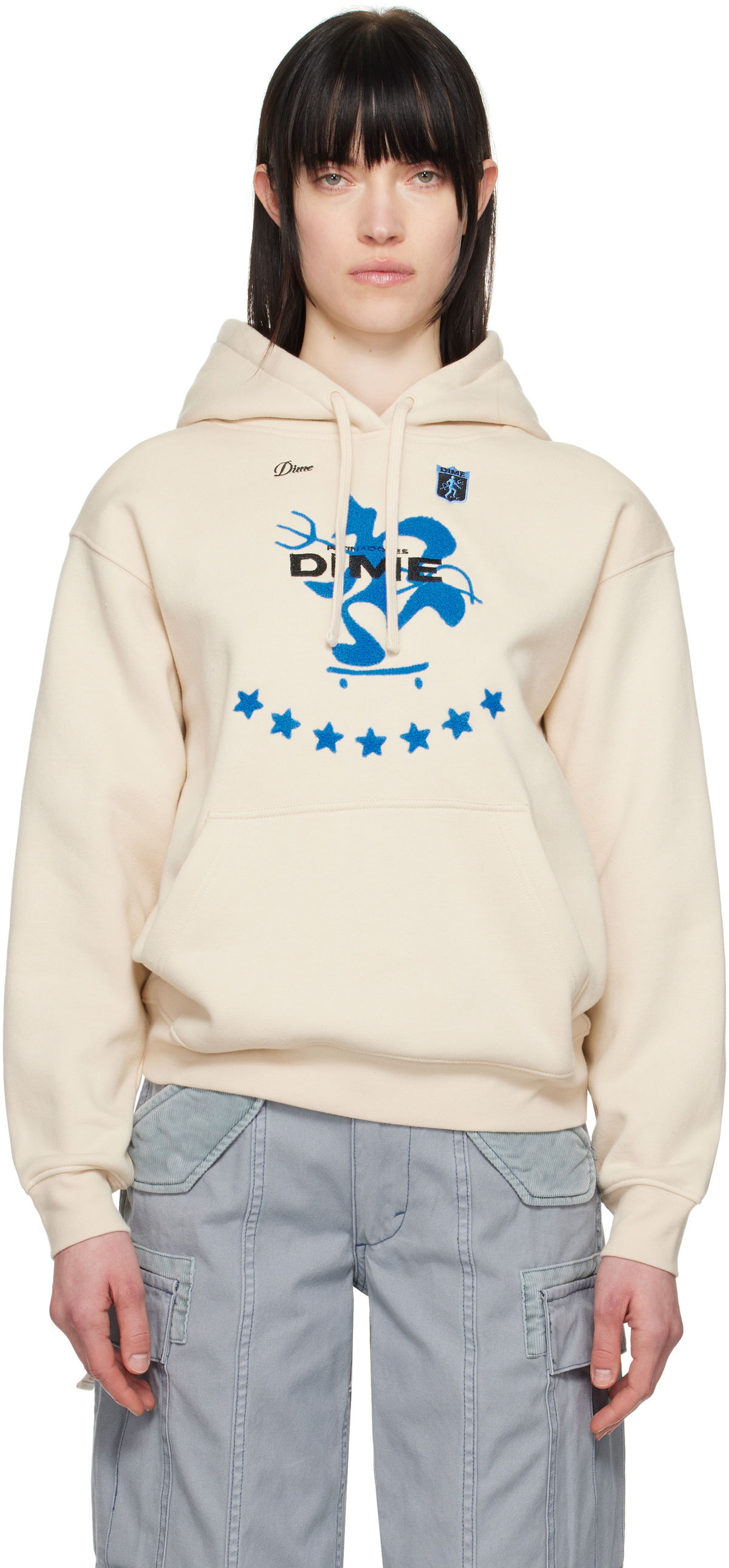 Dime Beige Patinadores Hoodie
