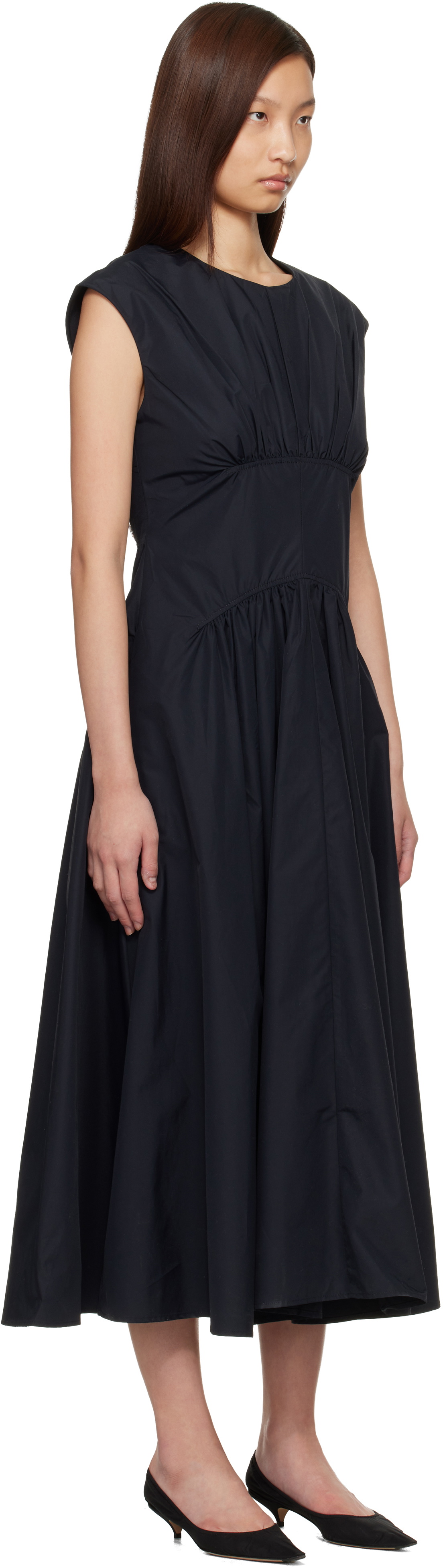 Proenza Schouler Black Proenza Schouler White Label Nyssa Midi Dress