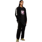 Doublet Black Lined Chaos Embroidery Lounge Pants