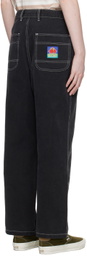 Butter Goods Black Double Knee Trousers