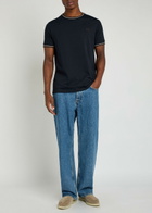 Fred Perry Twin Tipped Logo Cotton T-shirt Navy