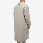 Fear of God ESSENTIALS Men's Woven Twill Long Coat in Seal