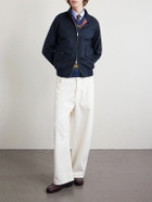 Baracuta - G9 Melton Virgin Wool-Blend Harrington Jacket - Blue