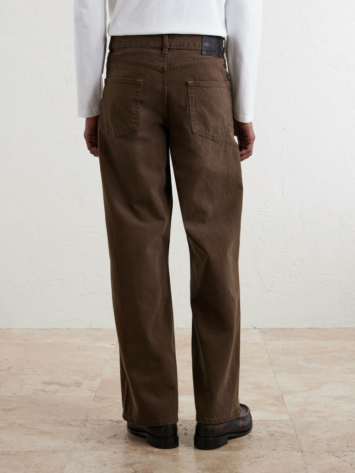 The Elder Statesman - Hunter Wide-Leg Organic Jeans - Brown