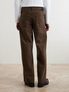 The Elder Statesman - Hunter Wide-Leg Organic Jeans - Brown