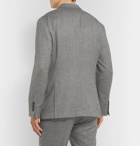 Brunello Cucinelli - Grey Herringbone Virgin Wool and Cashmere-Blend Suit Jacket - Gray