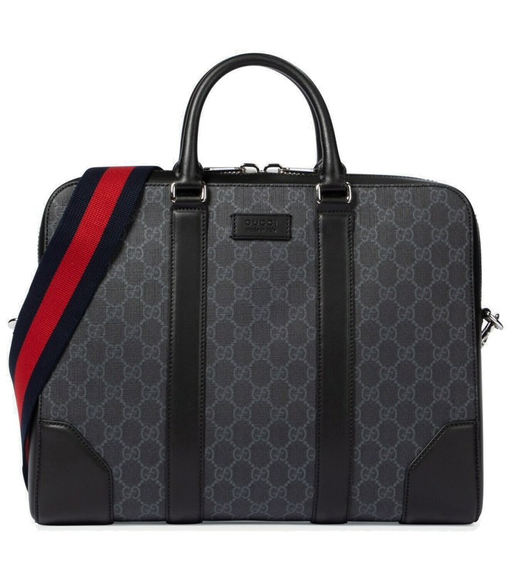Photo: Gucci - GG Supreme canvas briefcase