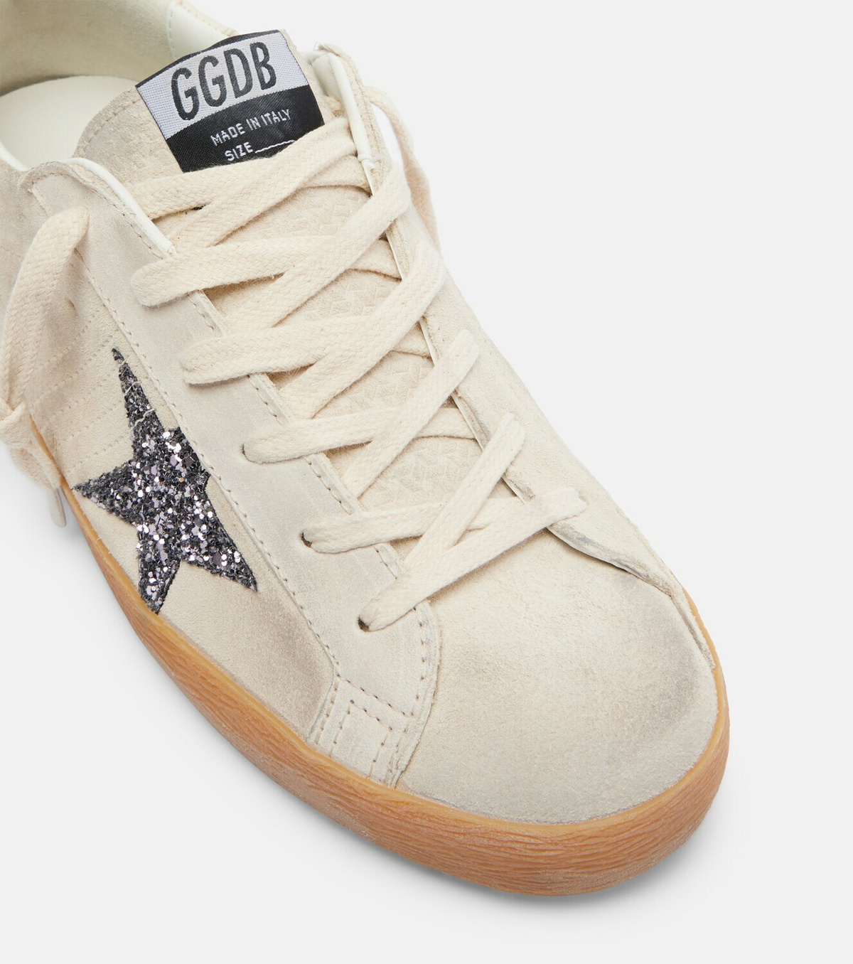 Golden Goose Super-Star glitter suede sneakers