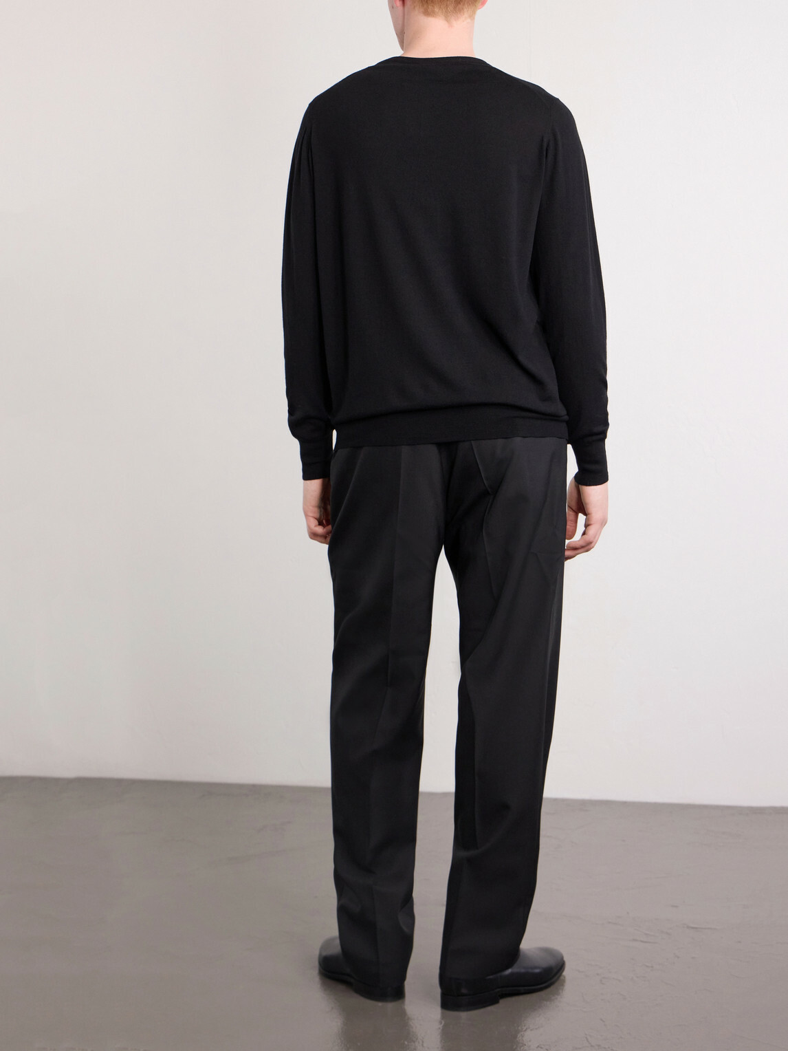 William Lockie - Merino Wool Sweater - Black