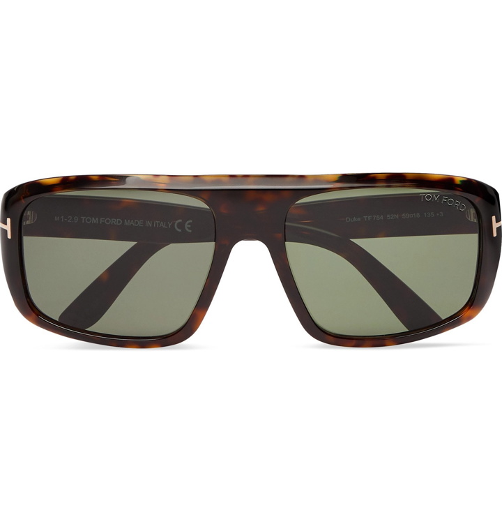 Photo: TOM FORD - Duke Square-Frame Tortoiseshell Acetate Sunglasses - Brown