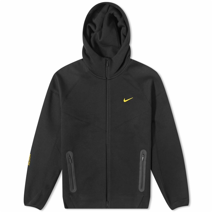 Photo: Nike Men's x NOCTA Tech Fleece Full Zip Hoody in Black/University Gold