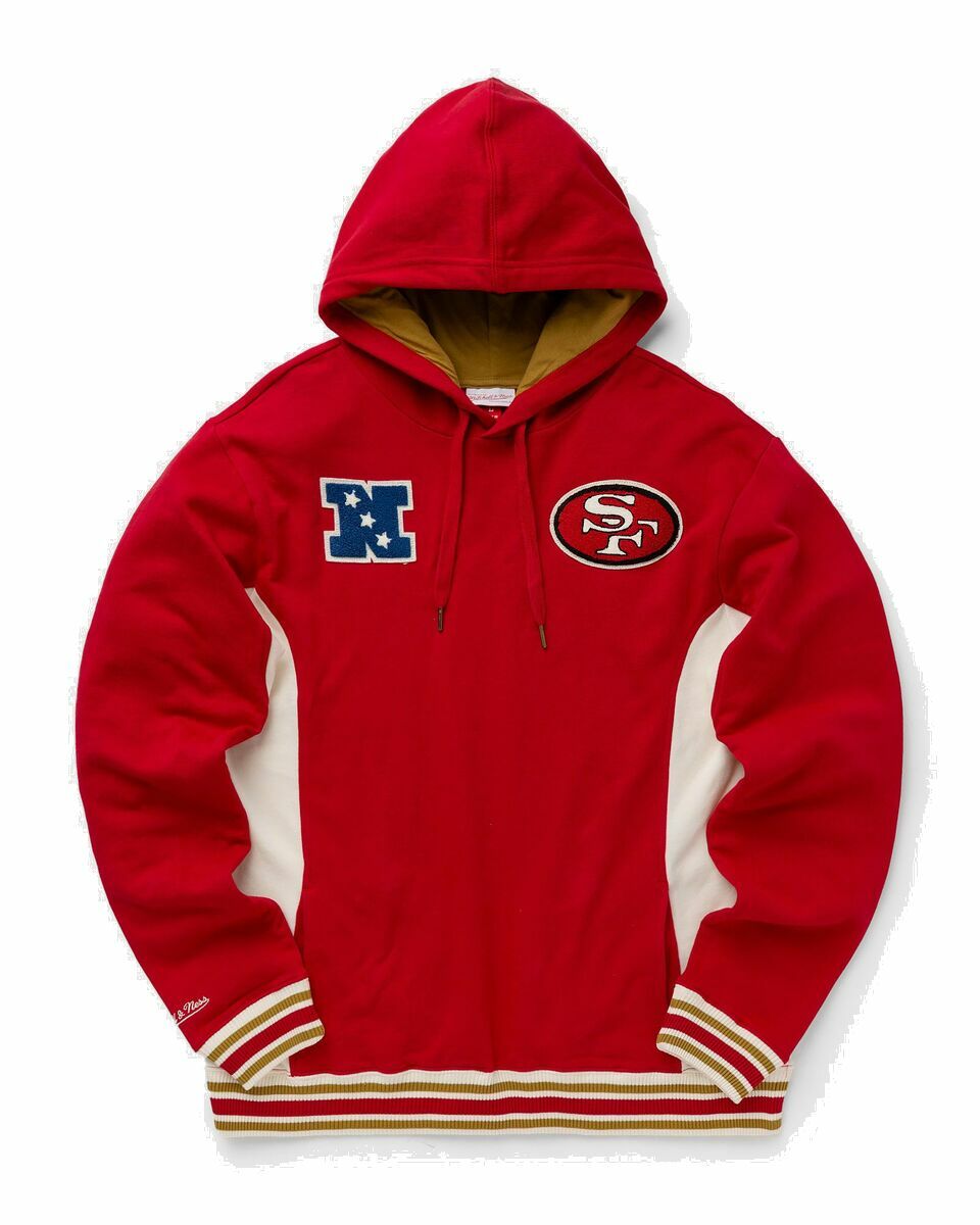 Photo: Mitchell & Ness Nfl Team Legacy French Terry Hoodie San Francisco 49 Ers Red - Mens - Hoodies