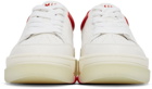 AMIRI White & Red Stadium Low Sneakers