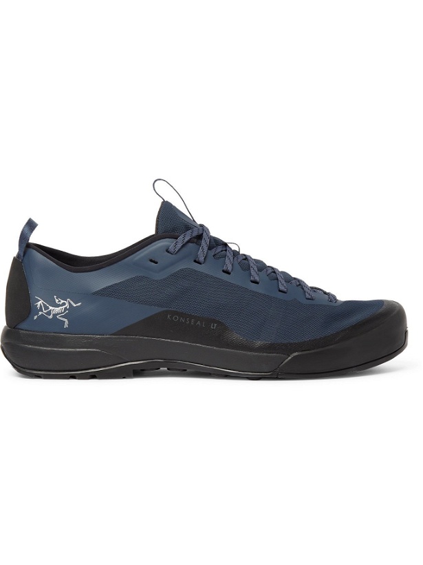 Photo: ARC'TERYX - Konseal LT Rubber-Timmed Mesh Hiking Sneakers - Blue