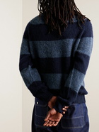 YMC - Striped Wool Sweater - Blue