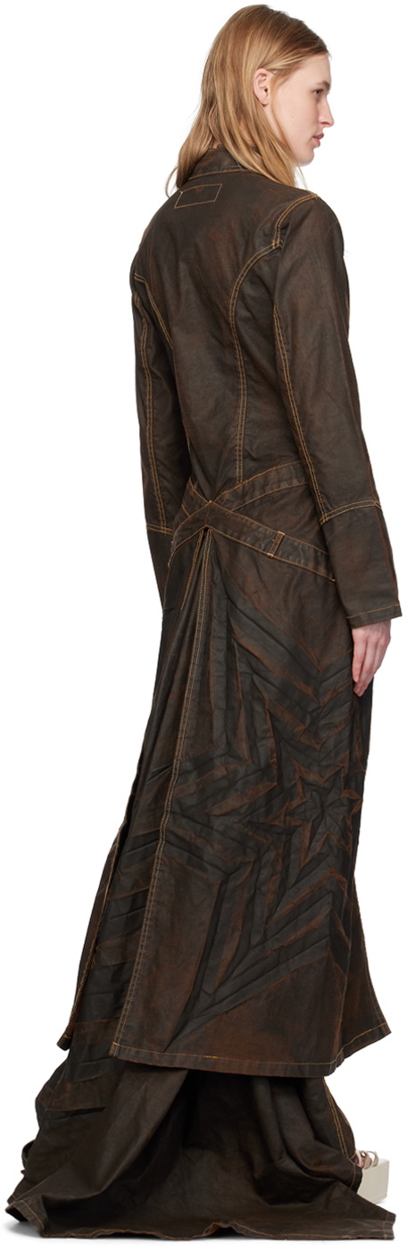 Masha Popova SSENSE Exclusive Brown Denim Jacket