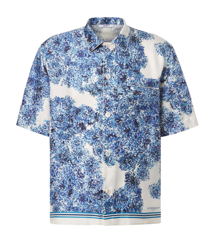 Photo: Givenchy Couture Seam silk twill bowling shirt