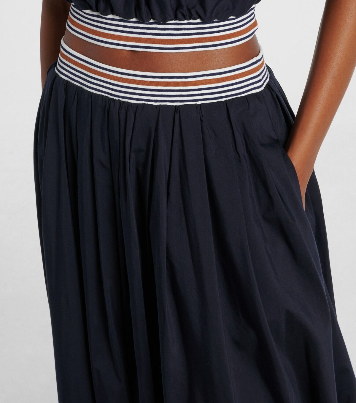 Veronica Beard Evelina cotton and silk maxi skirt