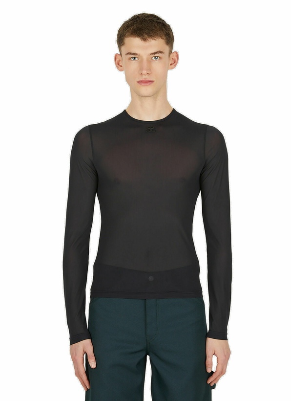 Photo: Second Skin Long Sleeve Top in Black