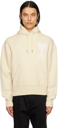 AMI Paris Beige Ami De Cœur Hoodie