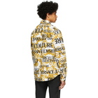 Versace Jeans Couture White Logo Baroque Shirt