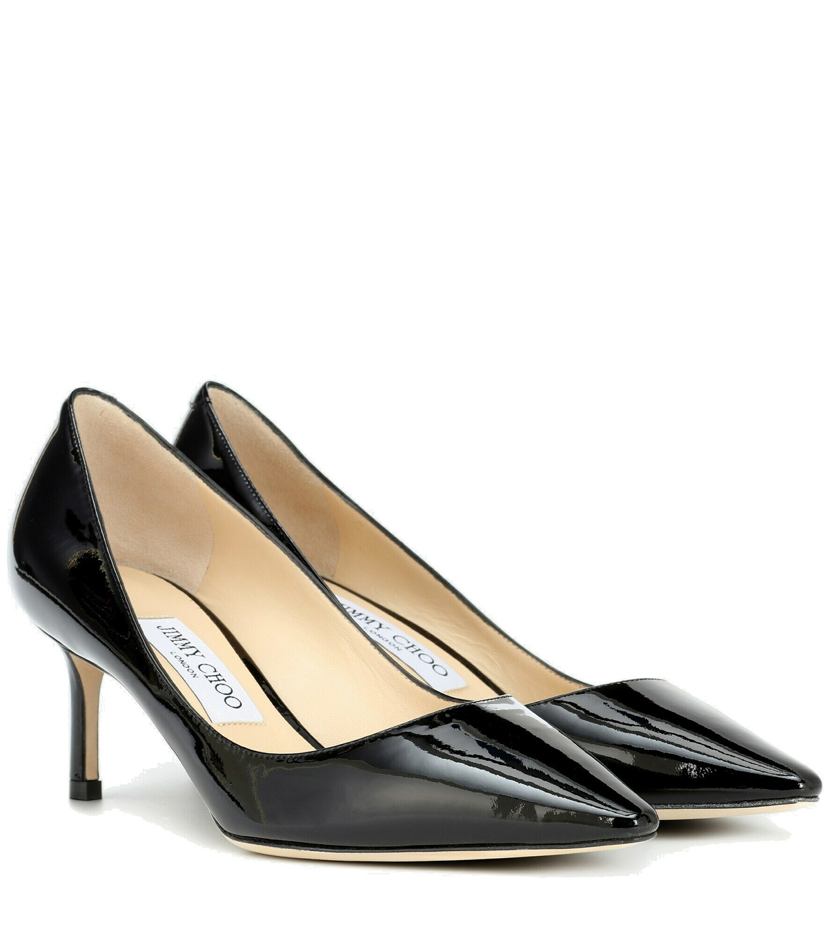 JIMMY CHOO ROMY 60 BMF 231 ブラック JIMMY CHOO Romy 60 leather pumps | NET-A-PORTER