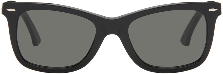 Photo: Acne Studios Black Square-Frame Sunglasses