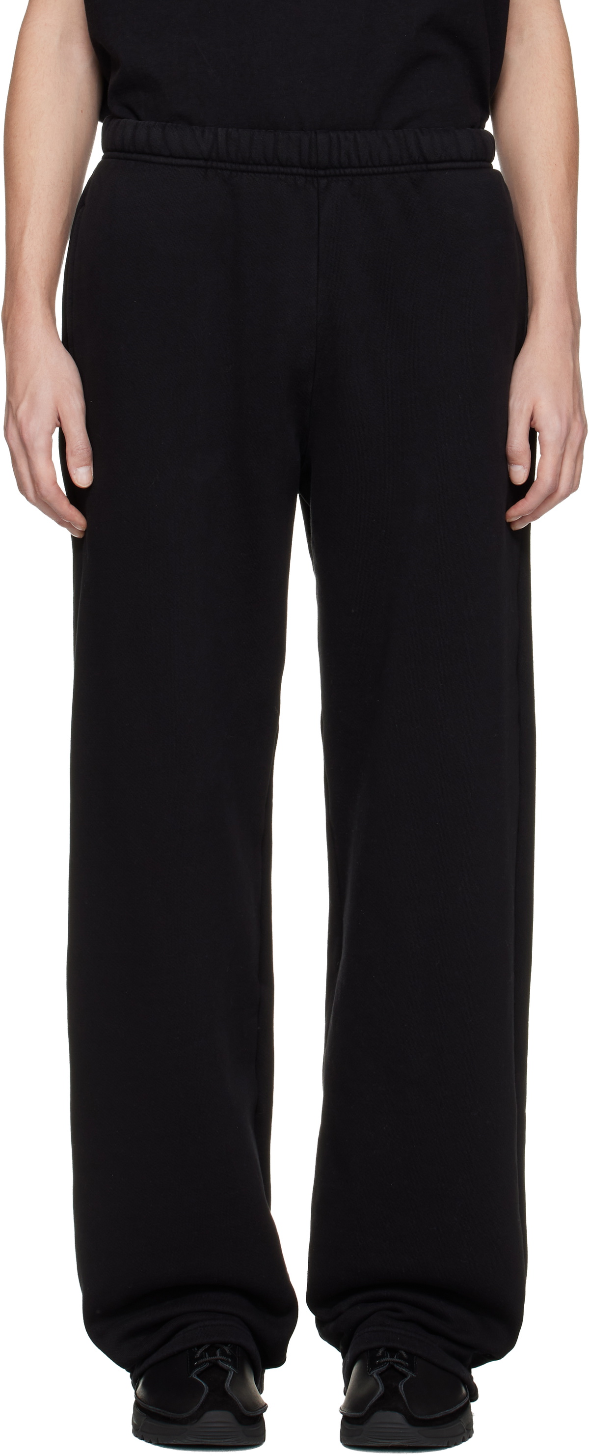 Les Tien Black Heavyweight Puddle Sweatpants