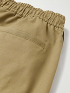 Givenchy - Straight-Leg Logo-Appliquéd Cotton-Canvas Shorts - Neutrals
