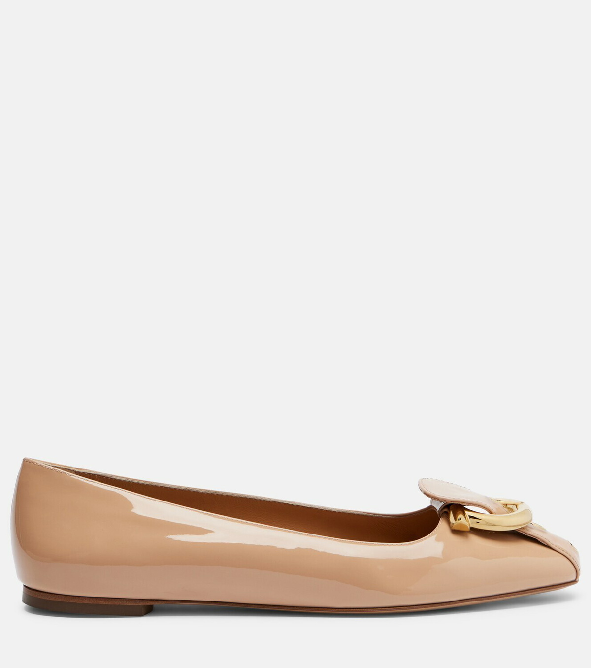Ferragamo Oxide patent leather ballet flats