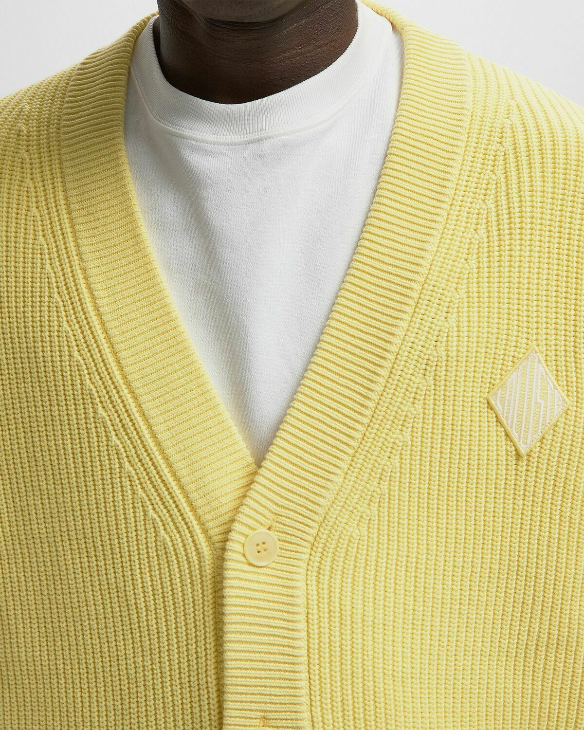 Lacoste KNIT CARDIGAN yellow Mens Zippers & Cardigan