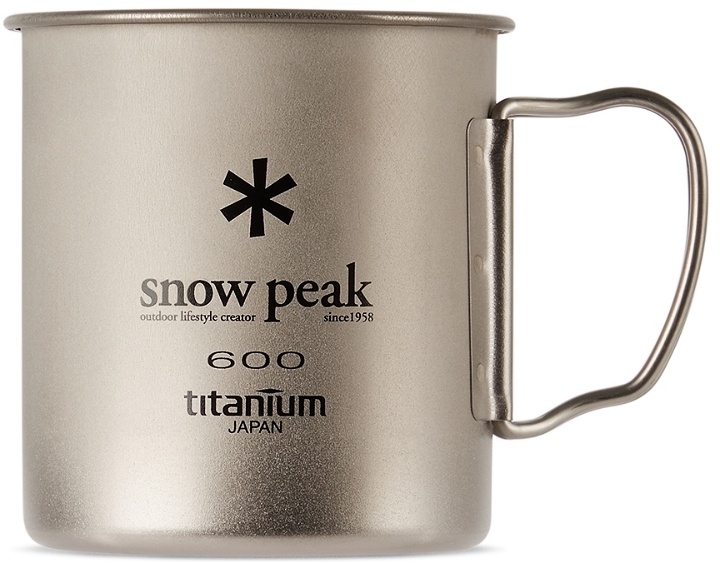 Photo: Snow Peak Grey Titanium Single-Wall Cup, 600 mL