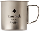 Snow Peak Grey Titanium Single-Wall Cup, 600 mL