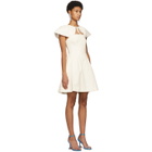 Edit Off-White Capelet Short Dress
