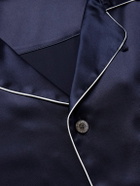 Zimmerli - Silk-Satin Pyjama Set - Blue