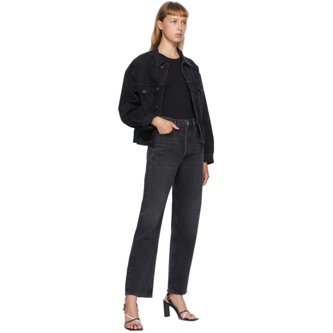 AGOLDE Black Denim Charli Jacket AGOLDE