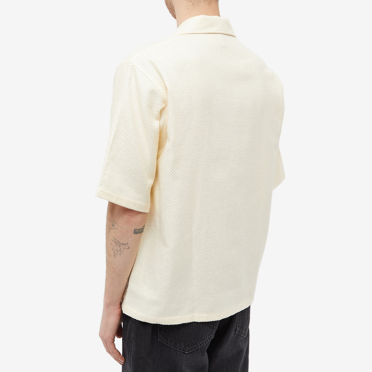 Sunflower Men's Coco Short Sleeve Shirt in Off White Sunflower