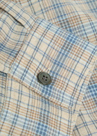 Frame Plaid Woven Shirt Blue