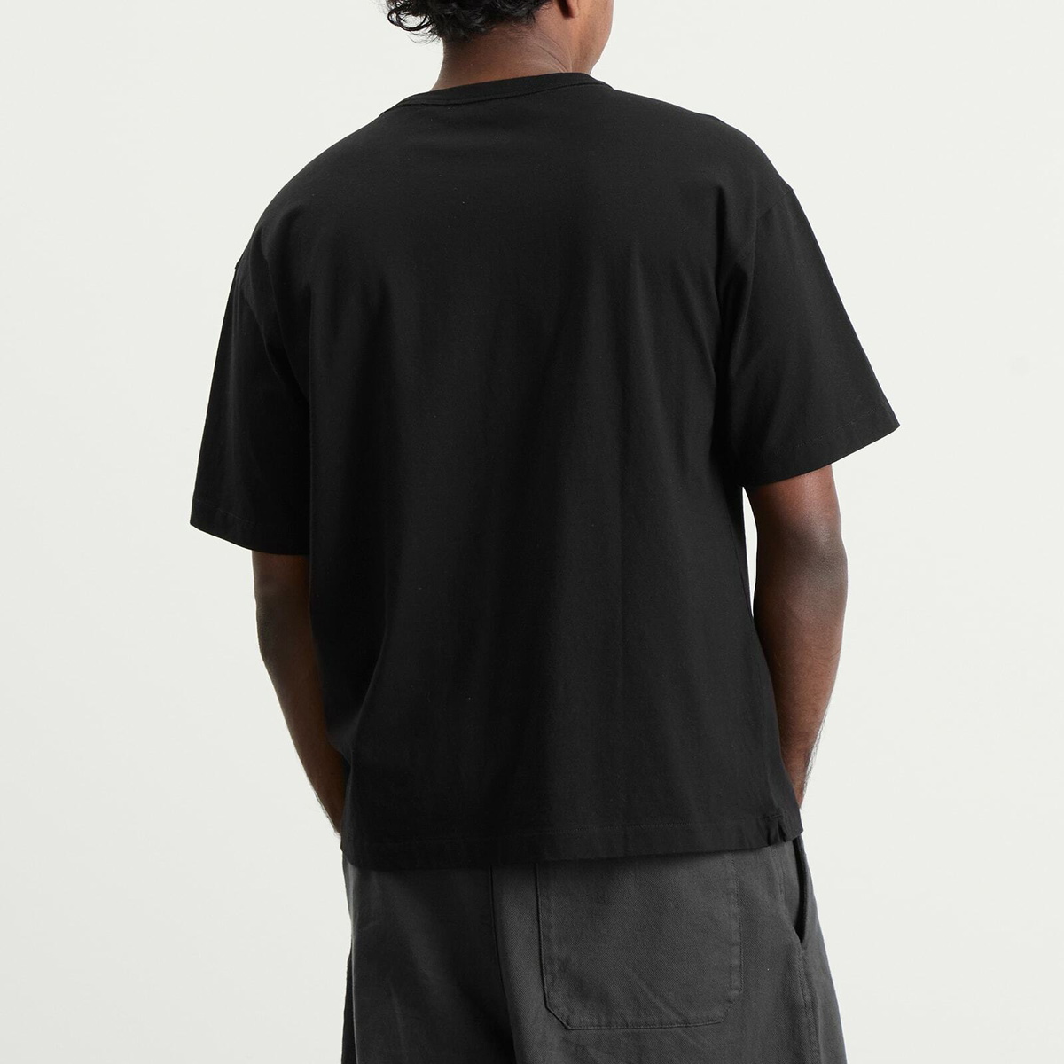 YMC Men's Death Star Print Triple T Shirt in Black