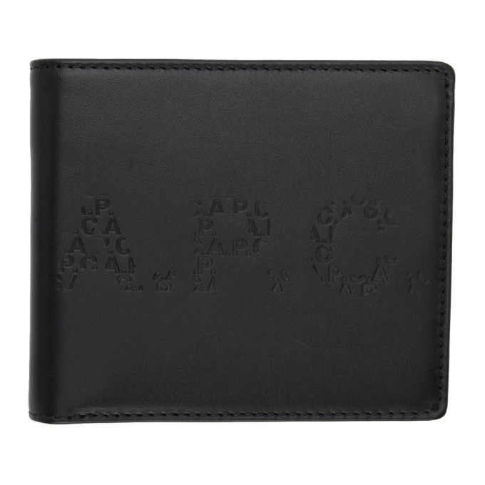 Photo: A.P.C. Black Aly Embossed Logo Wallet