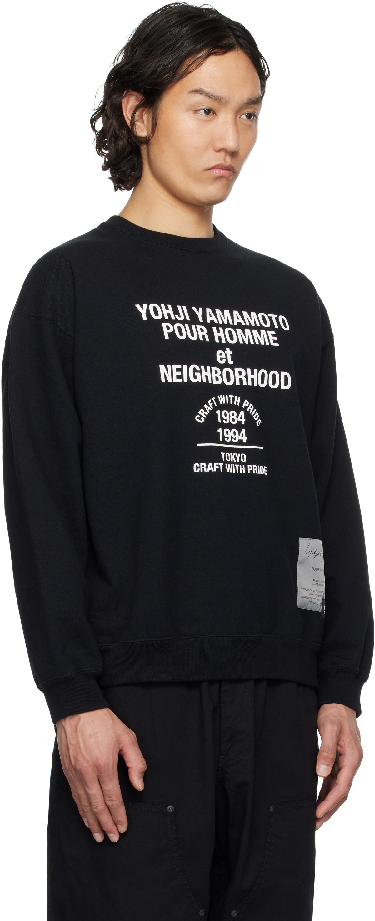 YOHJI YAMAMOTO ☆ x NEIGHBORHOOD SWEAT SHIRT LS yohji yamamoto - Yohji Yamamoto x NEIGHBORHOOD SWEAT SHIRT