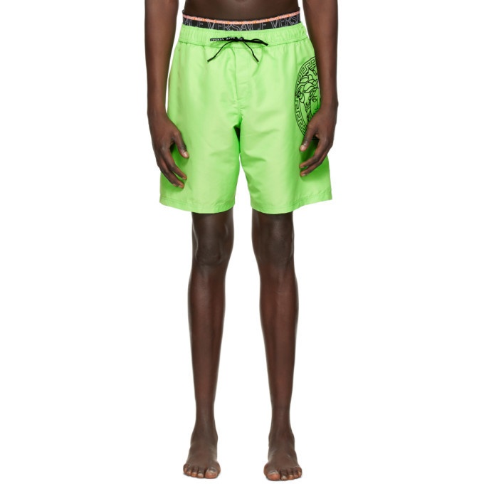 Photo: Versace Underwear Green Medusa Swim Shorts
