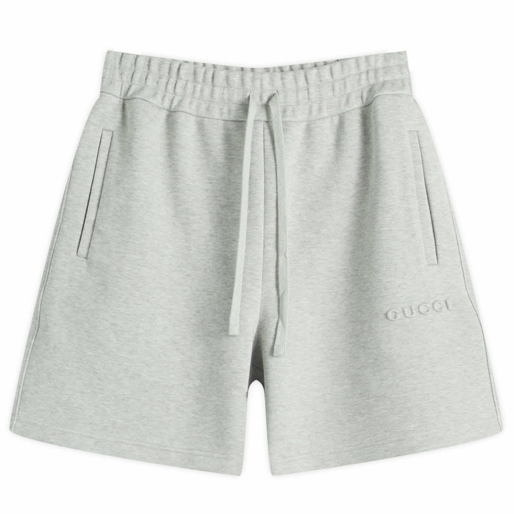 Photo: Gucci Men's Sweat Shorts in Grey Melange/Mix
